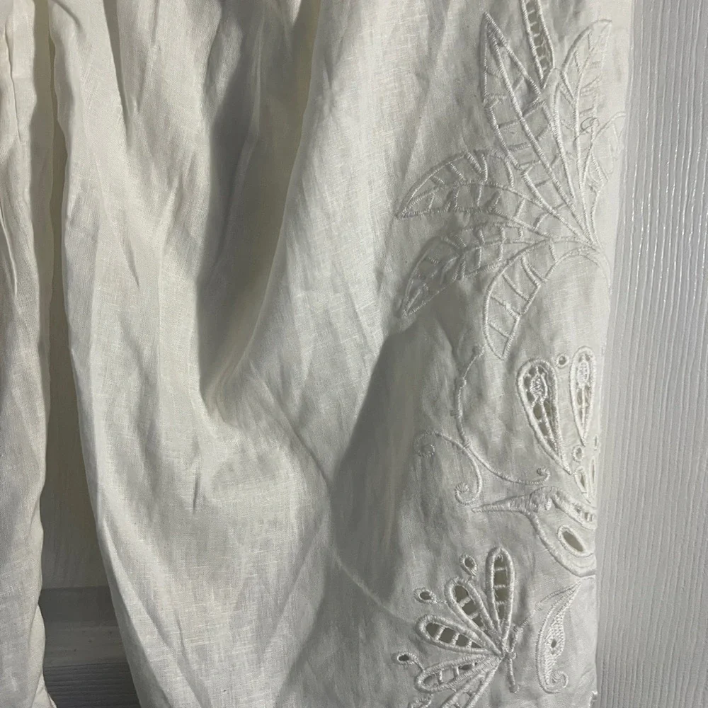 Calypso St. Barth White Cropped Pants - Picture 10 of 12